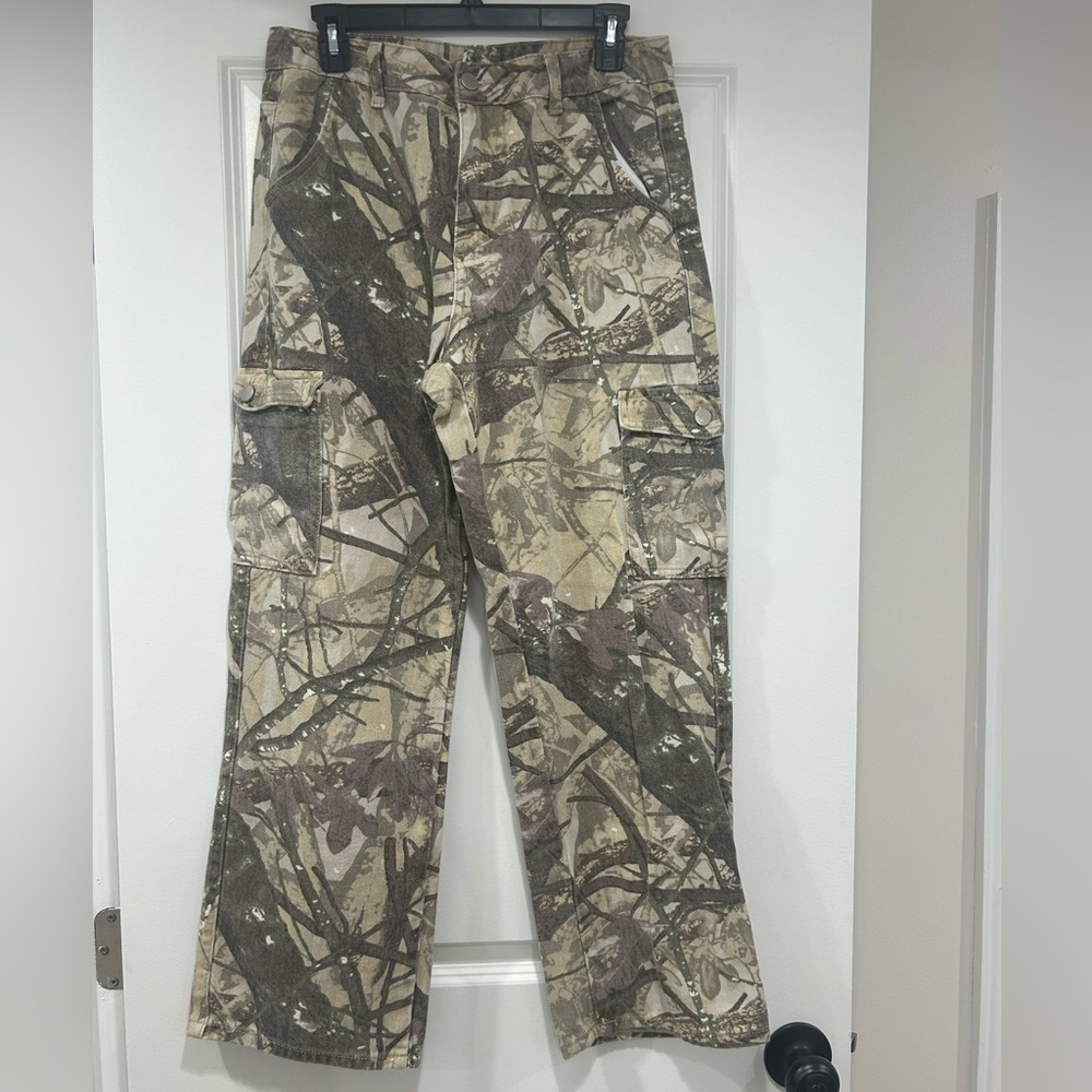SHEIN Camouflage Denim Pants